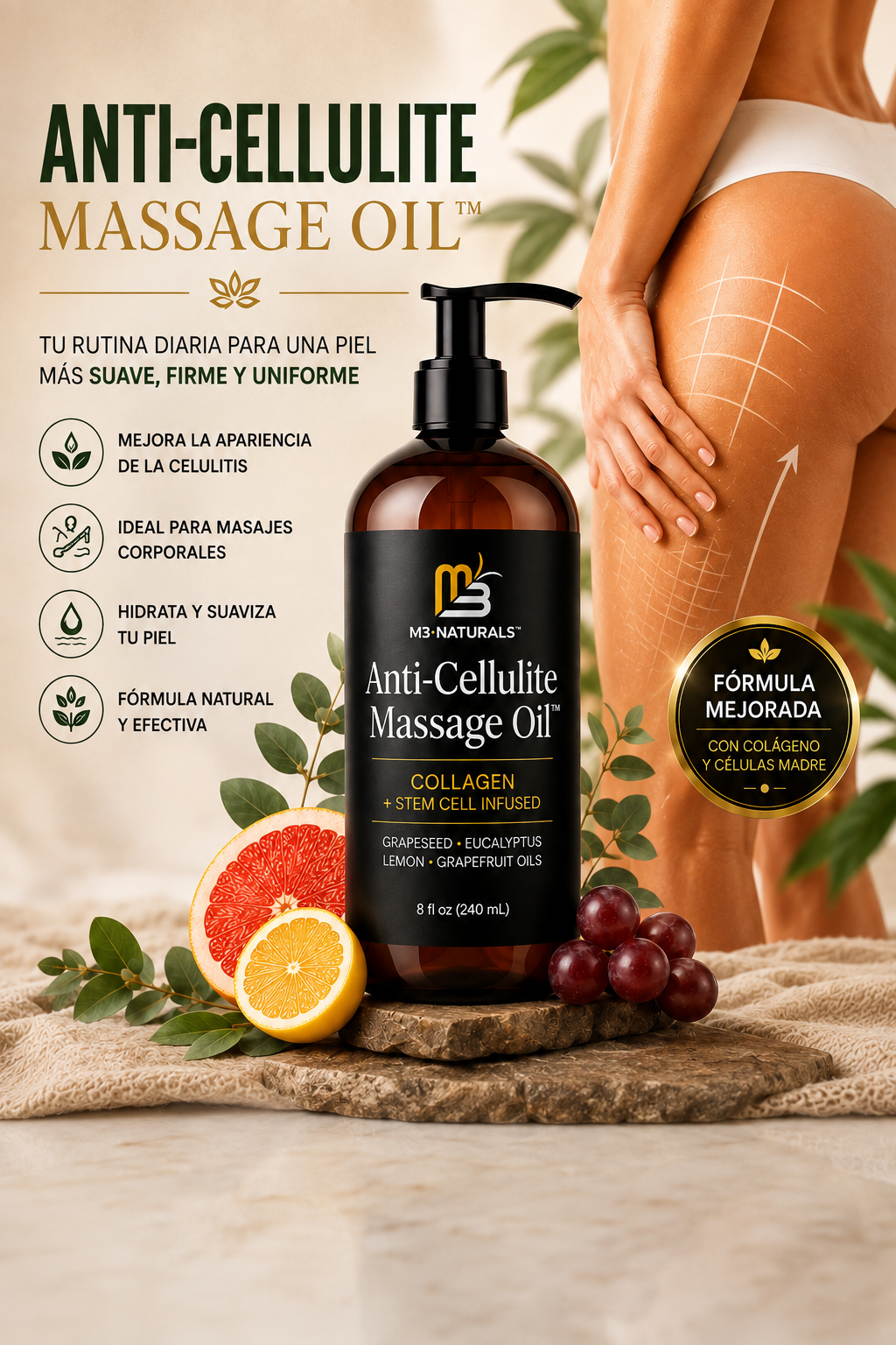 ANTI-CELLULITE MASSAGE™-Aceite De Masaje Anticelulítico