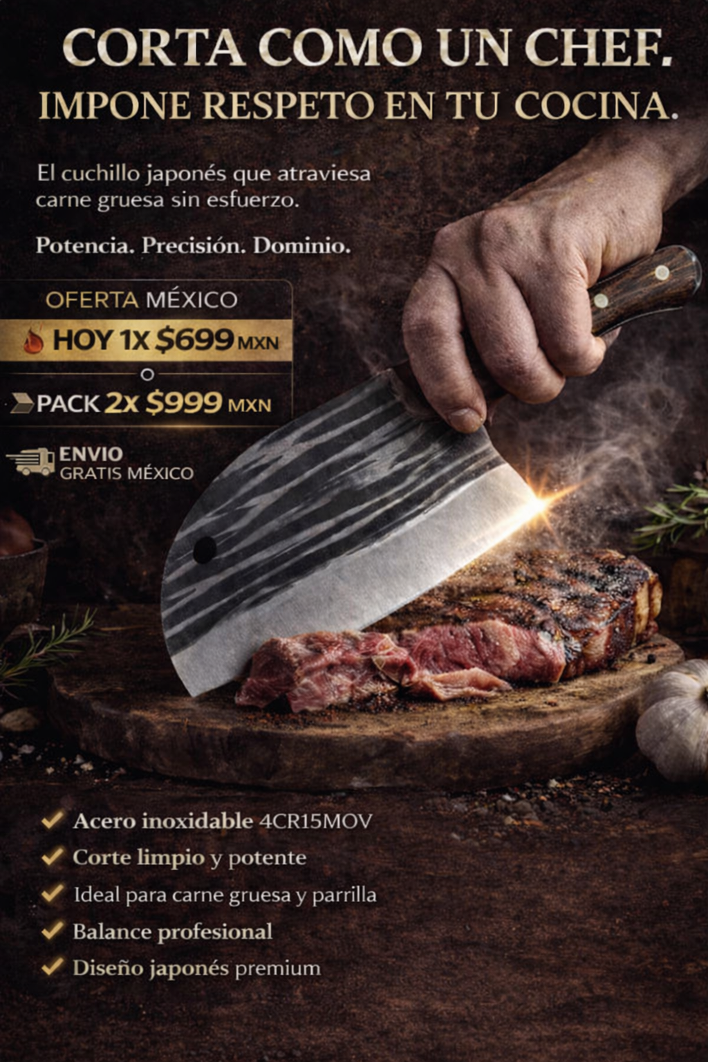 Tazaki Pro™-Cuchillo Profesional Japones de Acero Inoxidable