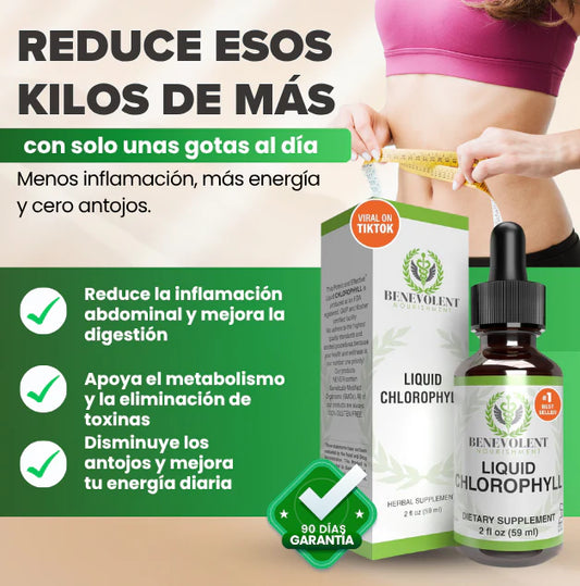 Benevolent® Clorofila liquida para desintoxicar