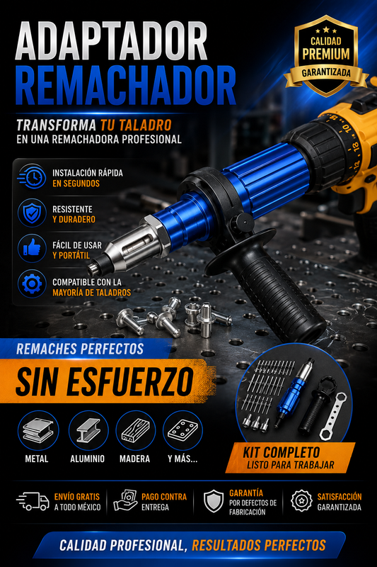 Foner™ Adaptador de pistola remachadora para taladro