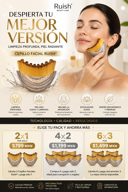 Ruish® Cepillo facial para contorno linfático🎁lleva 2 paga 1🎁