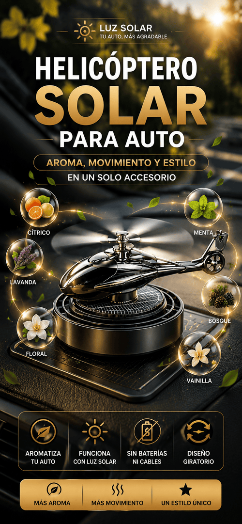 Aero®-Difusor de Aromas Helicoptero Giratorio para Auto