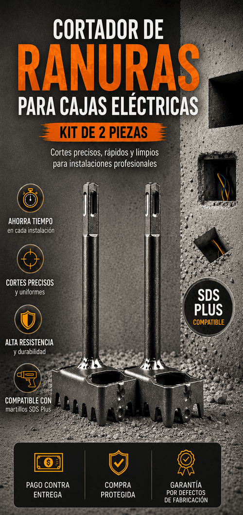 Square™ – Adaptador para cortador de ranuras |SET x2 piezas