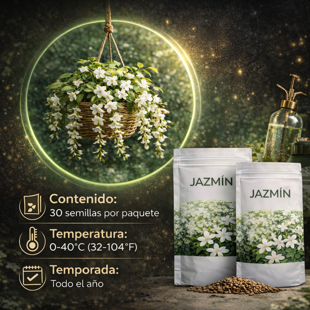 Jazmín Elegante™-Semillas de Jazmín Llorón Premium||30 semillas