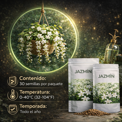 Jazmín Elegante™-Semillas de Jazmín Llorón Premium||30 semillas