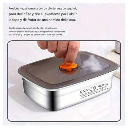 Steel Preserve® Lonchera Antibacteriana de Acero Inoxidable||4 Piezas🔥
